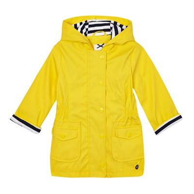 Girls' yellow fisherman jacket